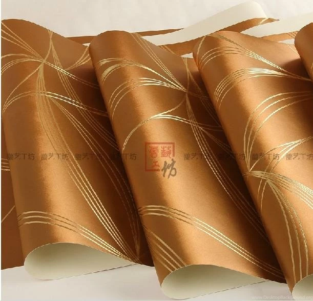 Modern Luxury Brushed Gold Wallpaper Backgrounds Wallpapers TV KTV ...