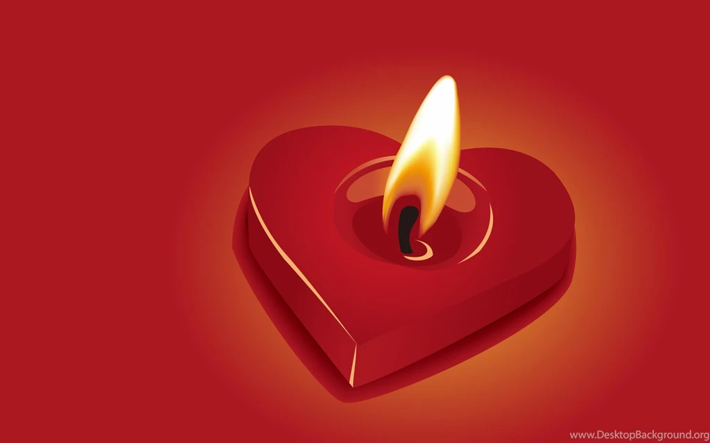 Candle Heart Wallpapers Red Backgrounds For Desktop