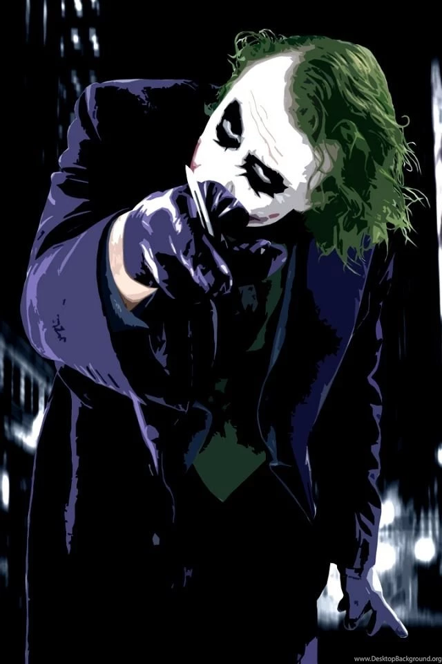 Download Wallpapers 640x960 Joker, Card, Vector iPhone 4S, 4 HD ...