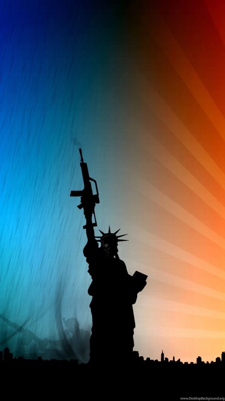 Download Wallpapers 750x1334 Statue Of Liberty, Vector, Multi ...
