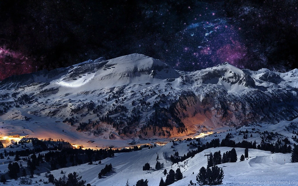 Gallery For Night Mountain Sky