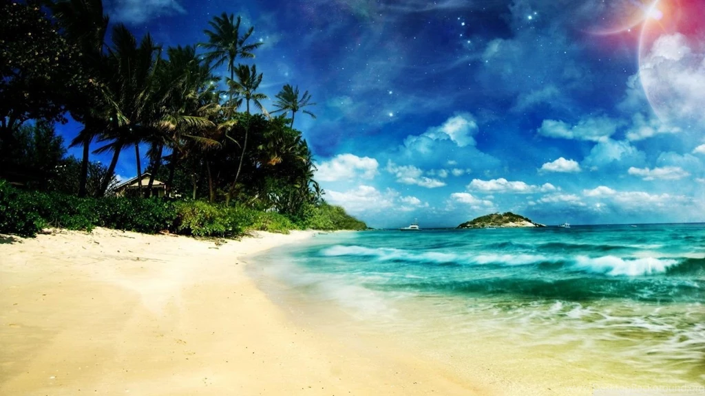 Surreal Beach HD Desktop Wallpapers : Mobile : Dual Monitor