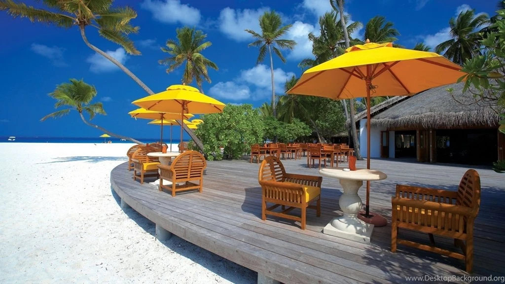 1366x768 Beach Restaurant Wallpapers