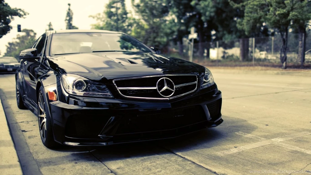 Mercedes Benz C63 AMG Black HD Desktop Mobile Wallpaper Backgrounds