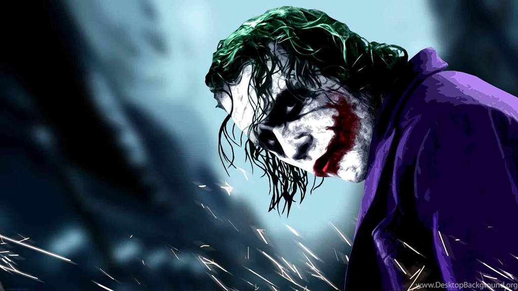 Joker Heath Ledger Poster Wallpaper.