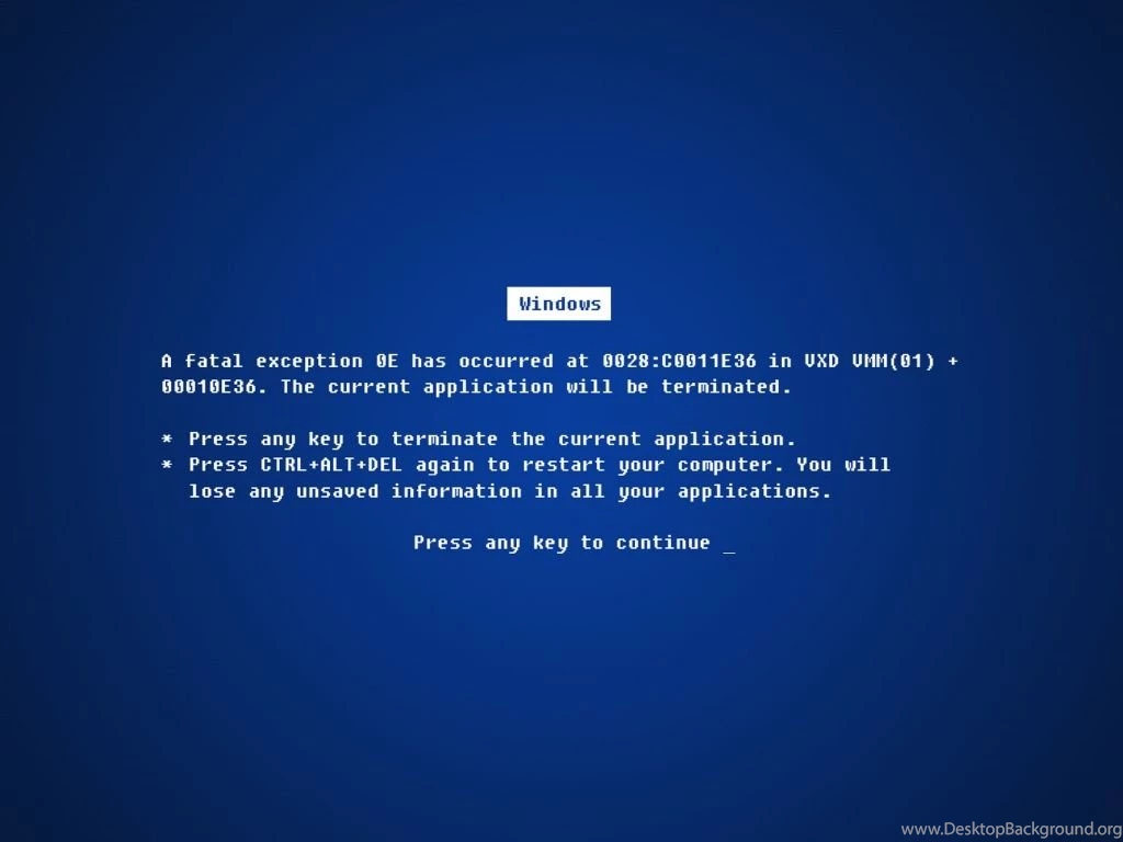 1024x768 Windows Fatal Error Wallpapers