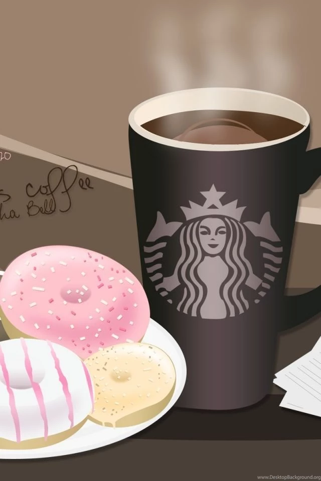 640x960 Starbucks Coffee And Donuts Iphone 4 Wallpapers