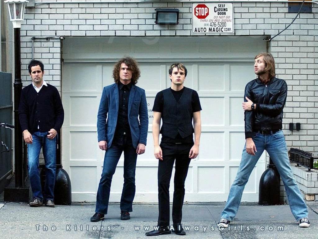 The Killers... Standing In Front Of A Garage. The Killers ...