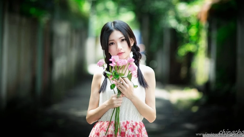Cute Asian Girl HD Desktop Wallpapers : Widescreen : High ...