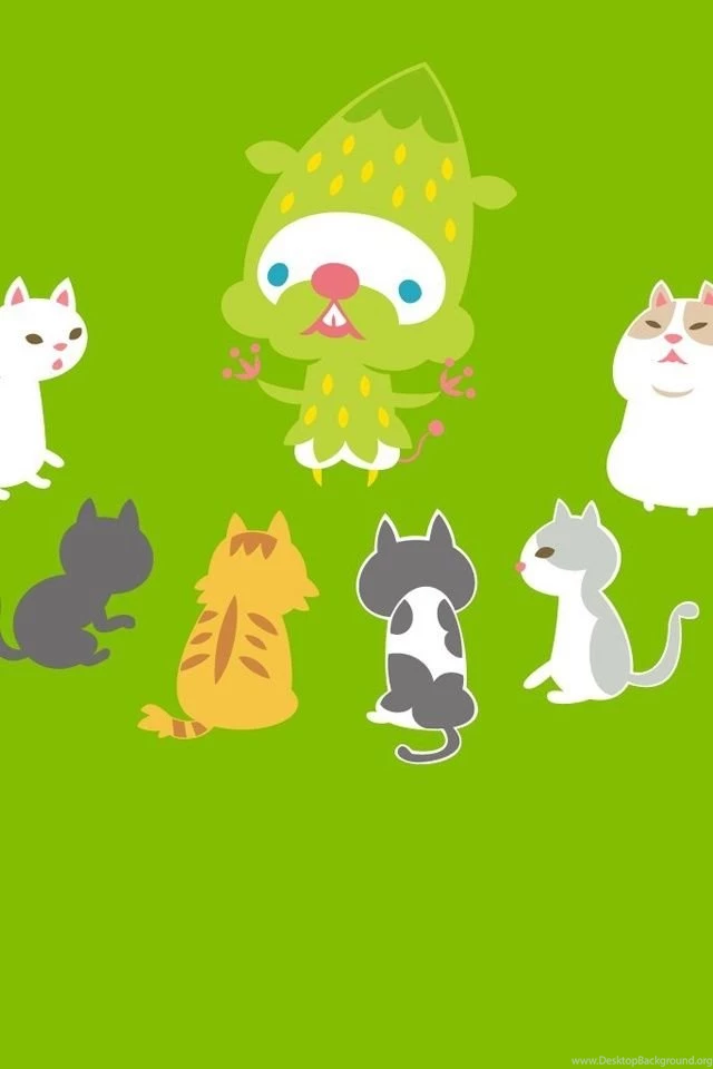 Cat And Kitty Iphone 4 Wallpapers Free 640x960 Hd Iphone 5 Image