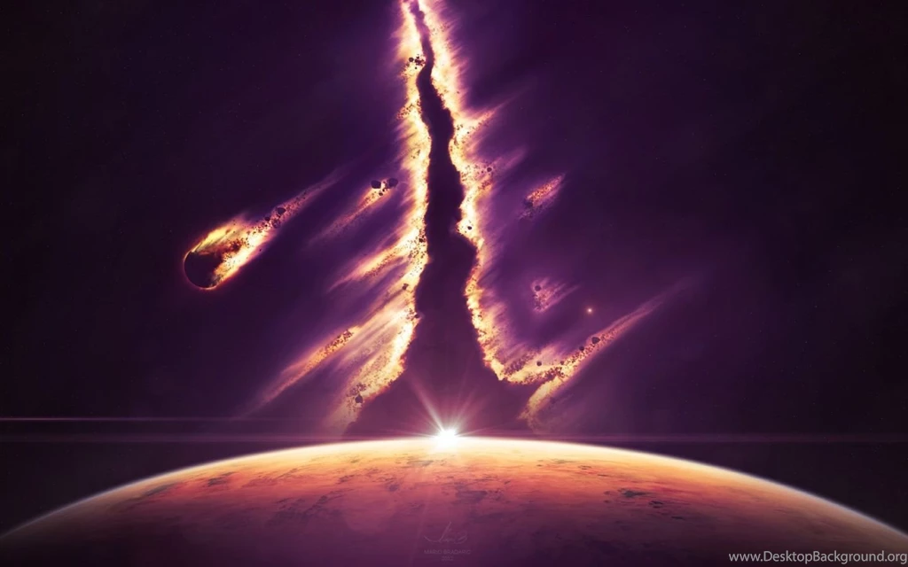 1440x900 Meteor In Outer Space Desktop PC And Mac Wallpapers