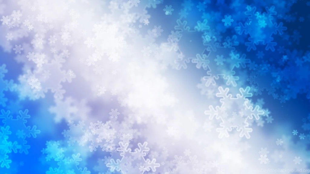 Wallpapers Snowflakes, Lights, Winter, Blue