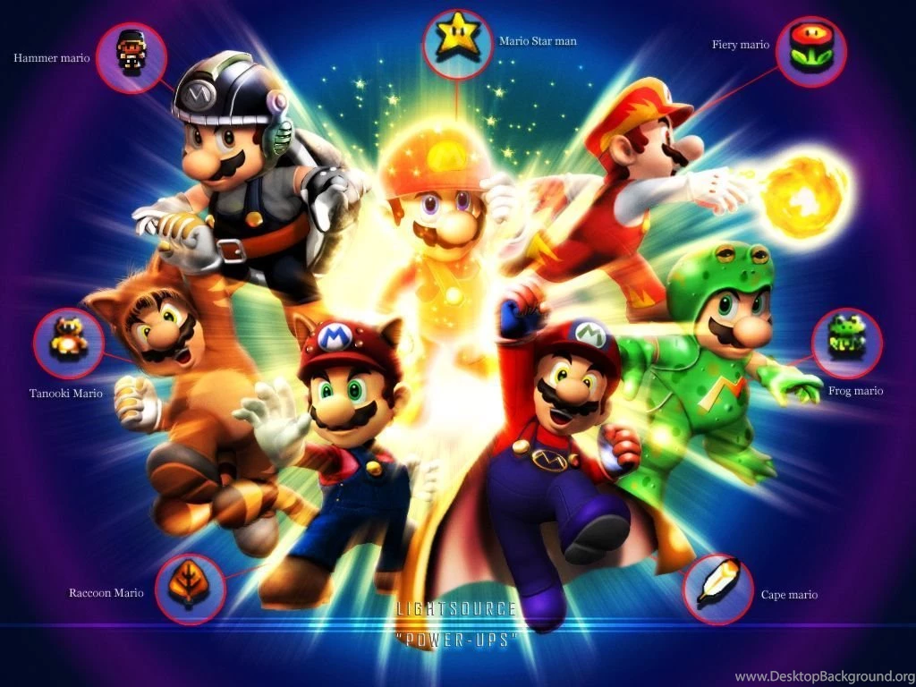 Mario Power Ups   Super Mario Bros. Wallpapers (32697437)   Fanpop