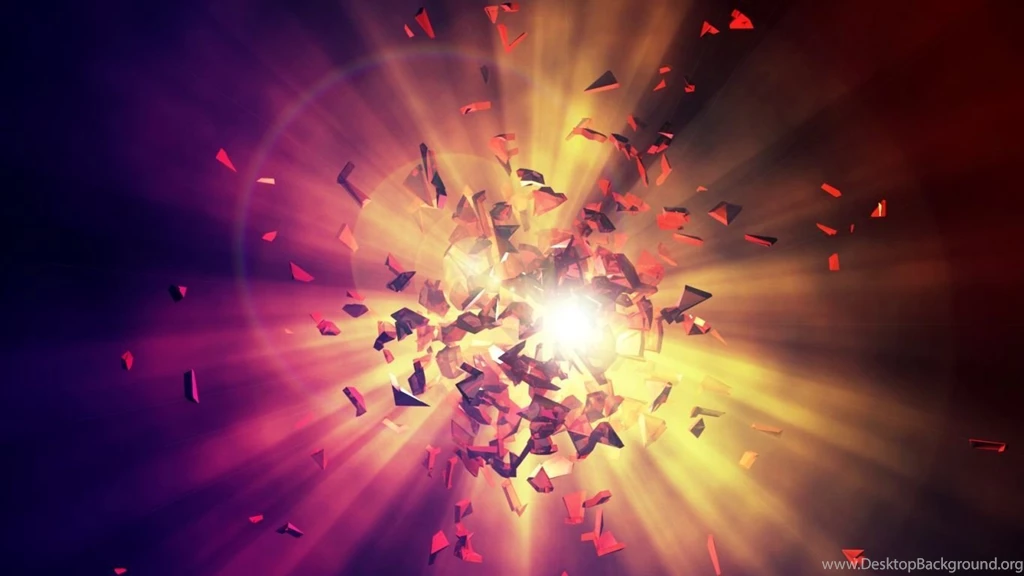 Download Wallpapers 1366x768 Shards, Explosion, Energy Laptop ...