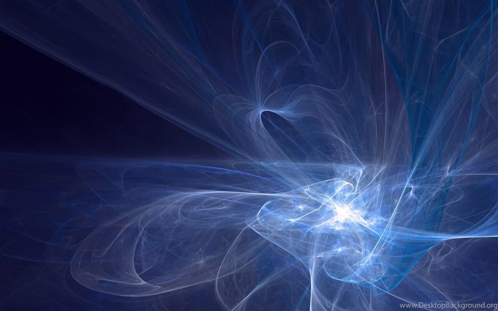 Abstract Neutron Revolver Energy Swirls Blue