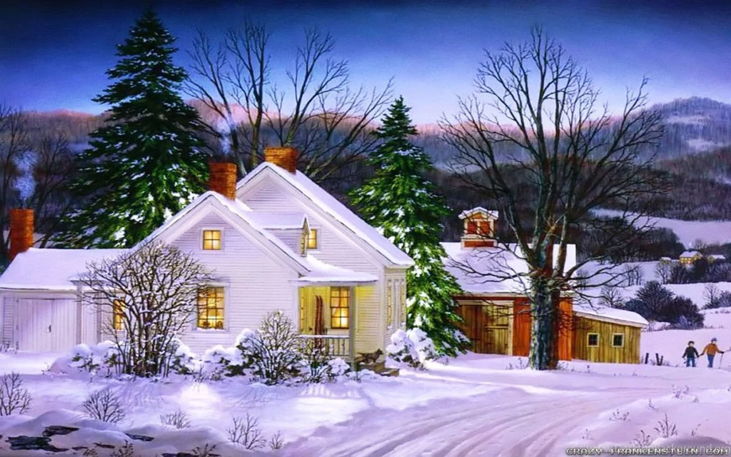 Winter Christmas Wallpapers 2   Crazy Frankenstein