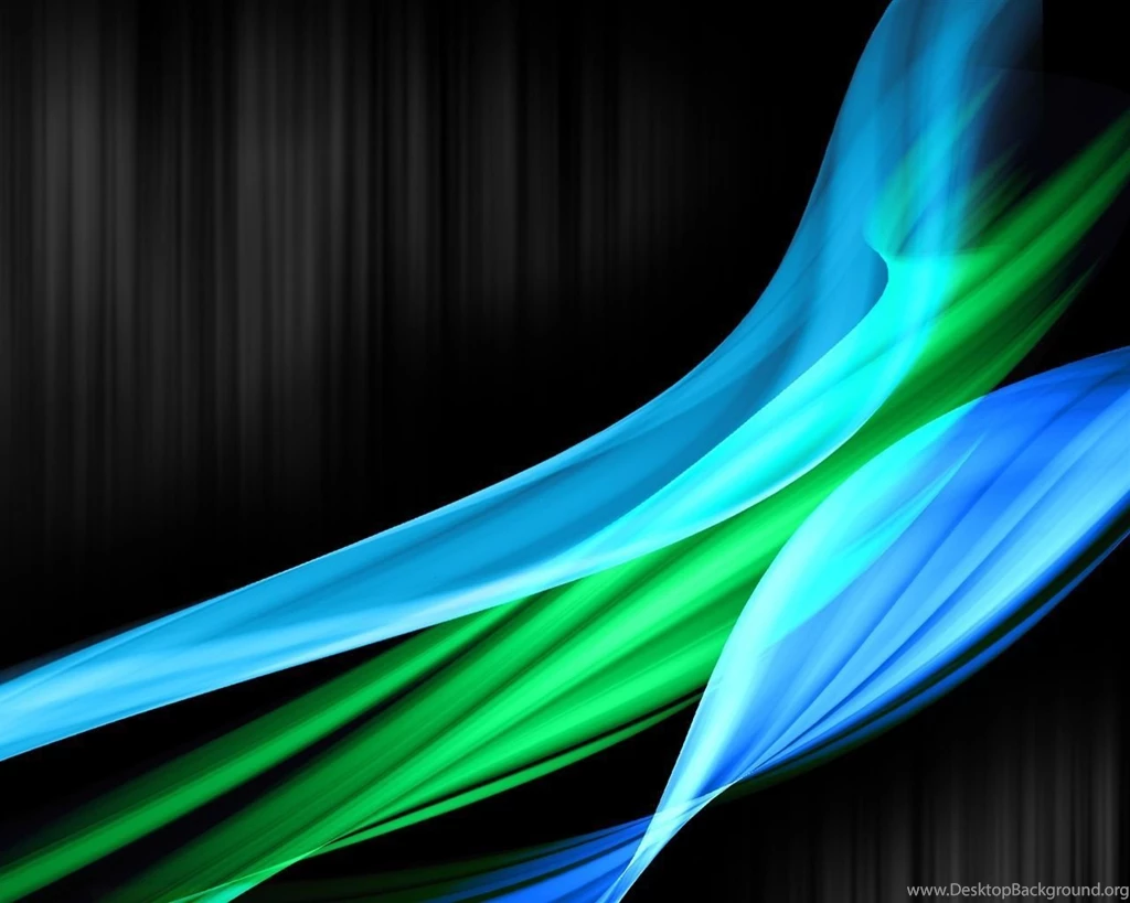 Blue Green Abstract Curve Wallpapers