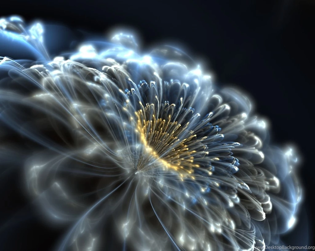 Abstract Neon Flower Wallpapers