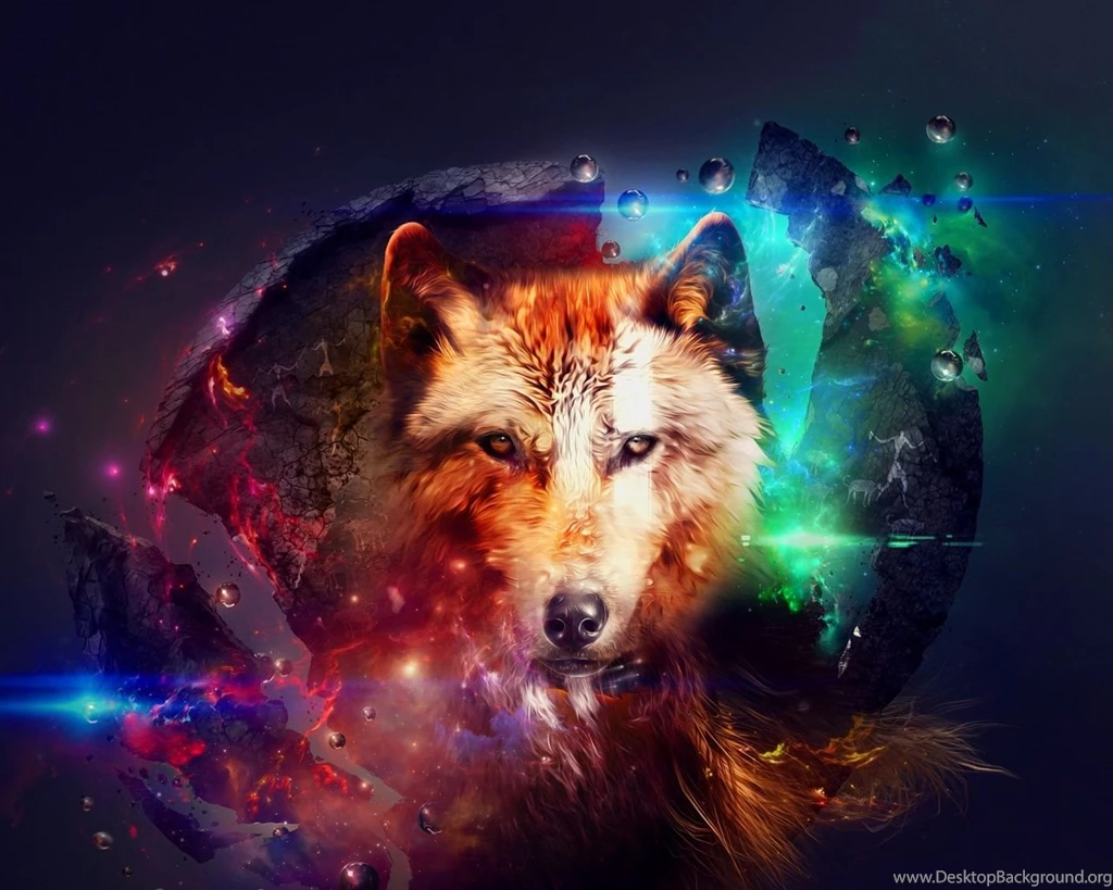 1280x1024 Abstract Wolf Art Wallpapers