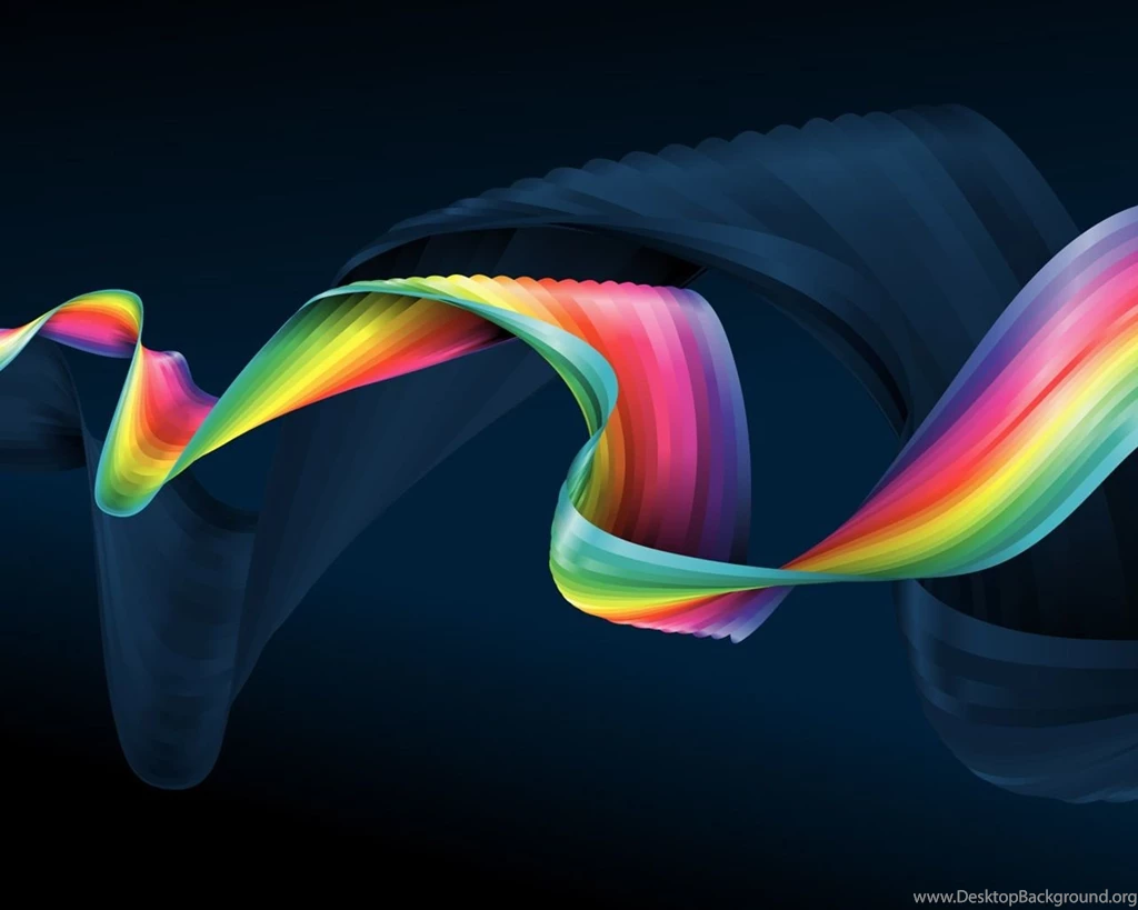 Colorful Ribbons Abstract Wallpapers