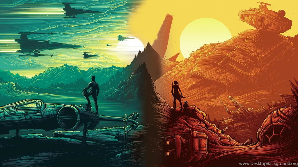 Star Wars The Force Awakens Poe Rey BB8 Wallpapers