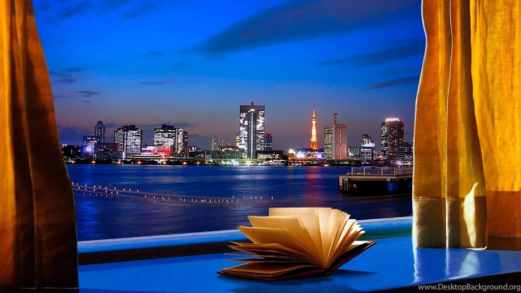 City Night Citu Modern Sea Architecture Modern Desktop Backgrounds ...