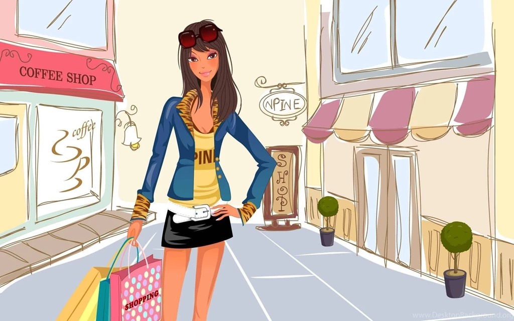 Shopping Girl Wallpapers » WallDevil   Best Free HD Desktop And ...