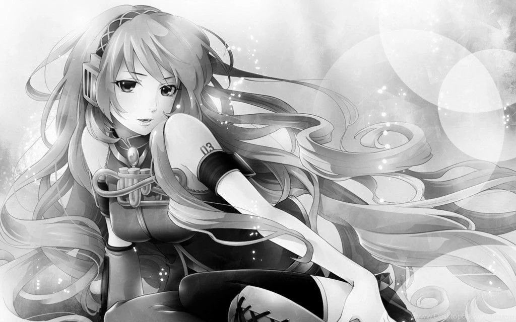 Anime Wallpapers › Black And White Deunan Knute Wallpaper. Black ...