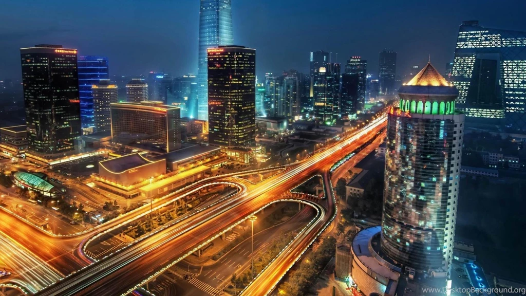 Lit Up Roads Cityscape HD Wallpapers