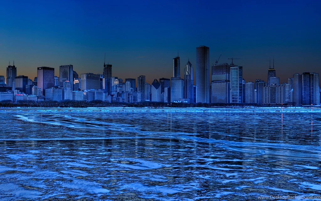 Chicago Skyline Night Wallpapers