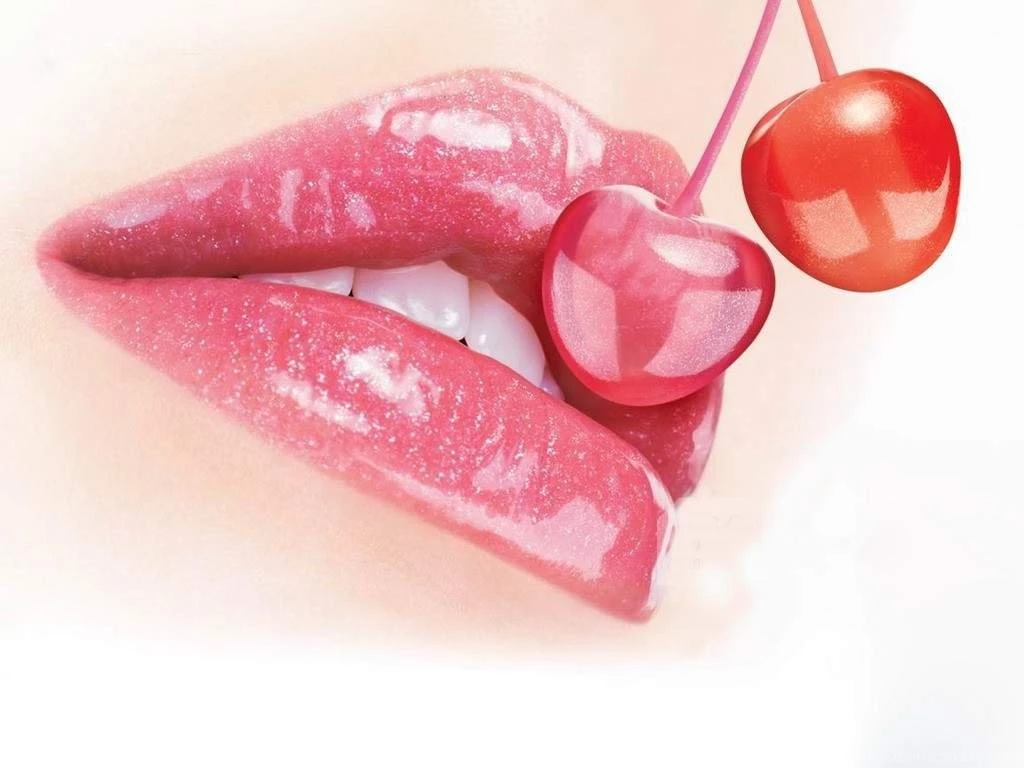 Beautiful Red Pink And Lips Wallpapers