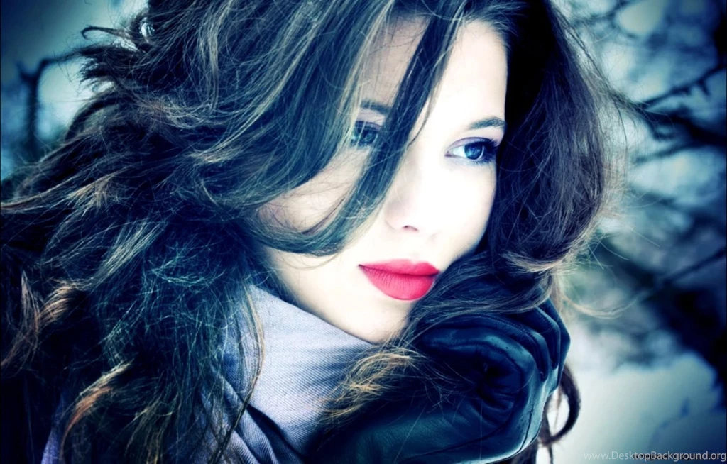 Beautiful Girl Red Lips Wallpapers Hd