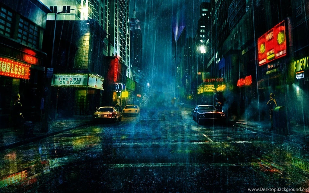 Street And Rain Wallpapers