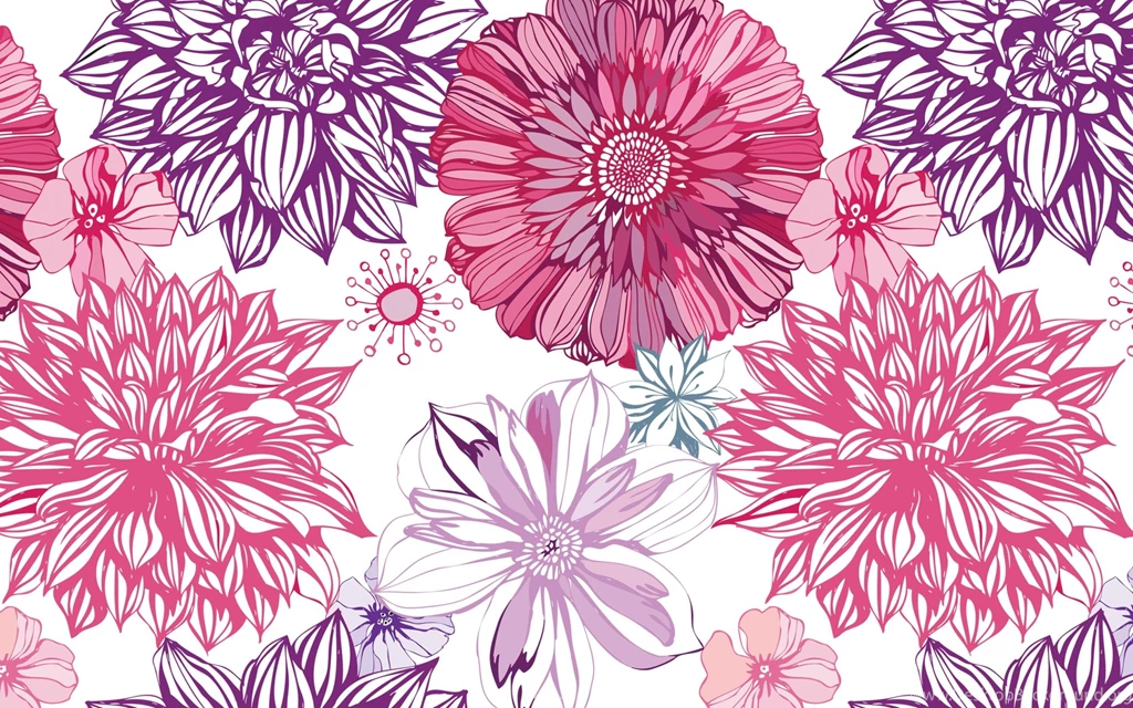 Download Wallpapers 2560x1600 Asters, Patterns, Backgrounds ...