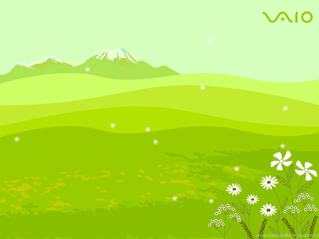SONY Vaio 10th Aniversary Green Field 1600x1200 Wallpapers World ...