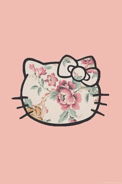 iPhone 5 Wallpapers Floral Hello Kitty