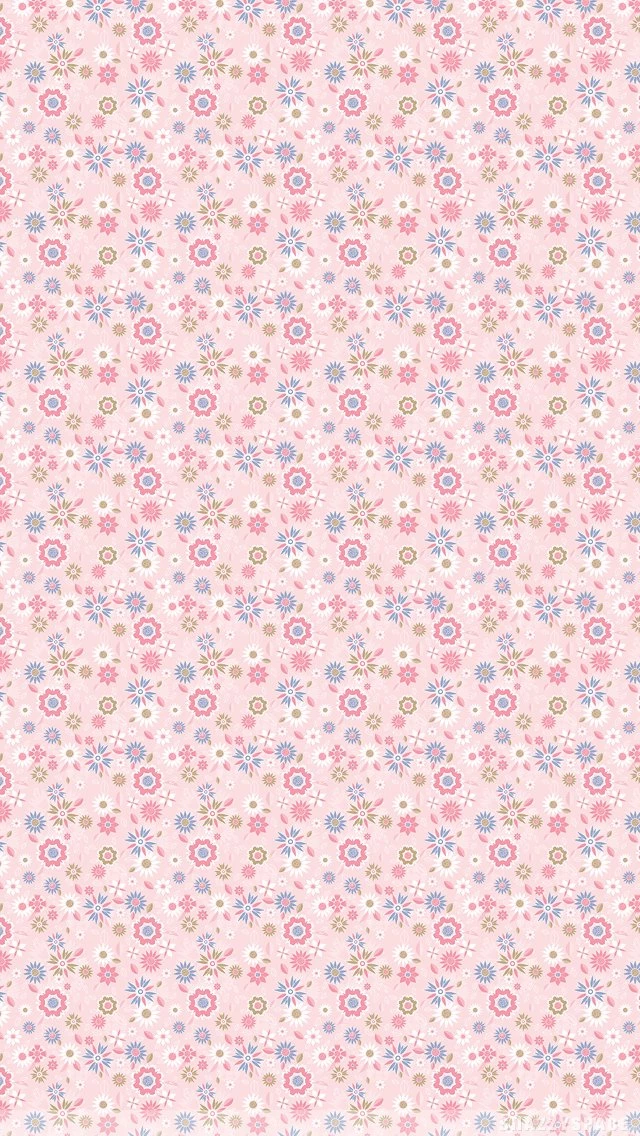 Pink Floral Scene iPhone Wallpapers