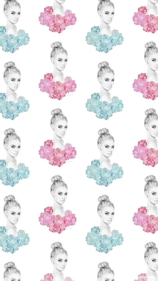 Beautiful Floral Girl iPhone Wallpapers Floral Wallpapers