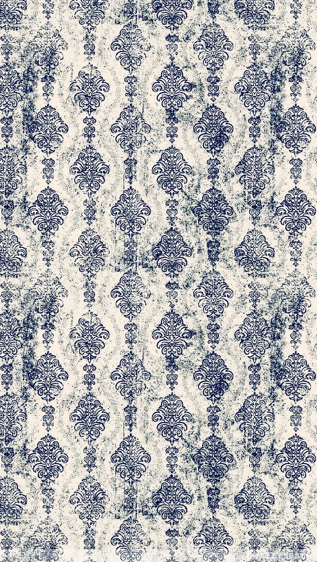 Navy Floral iPhone Wallpapers