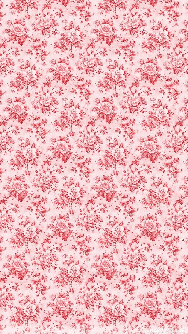 Red Floral iPhone Wallpapers