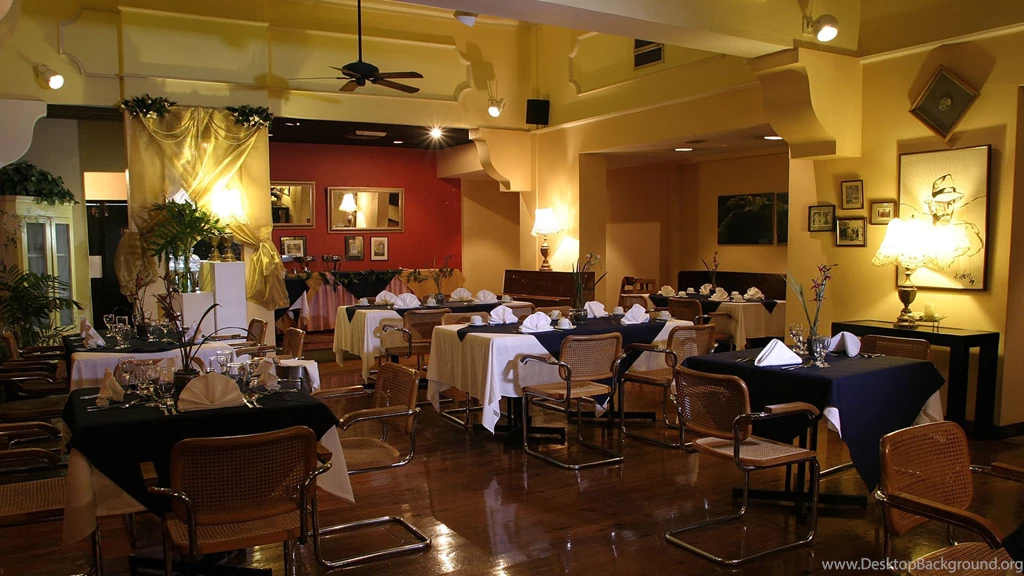 Download Wallpapers 3840x2160 Cafe, Tables, Chairs, Decoration ...
