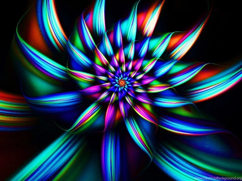 Download Wallpapers 1280x960 Flower, Smoke, Drawing, Dark, Colored ...
