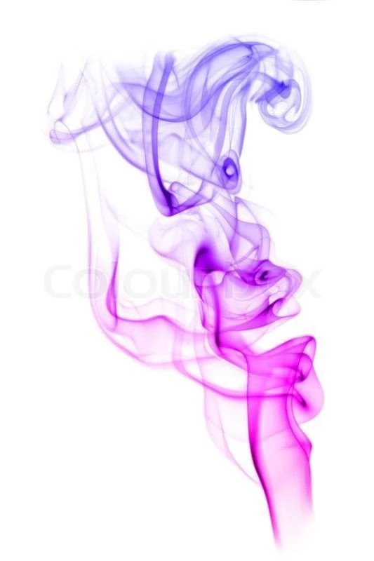 Smoke Blue Color From White Backgrounds The Abstract Image Of A ...