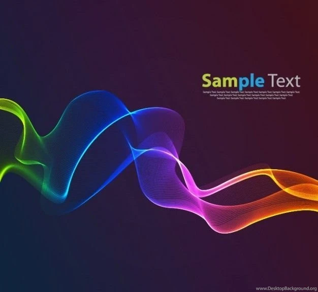 Colorful Smoke On Dark Backgrounds Vector