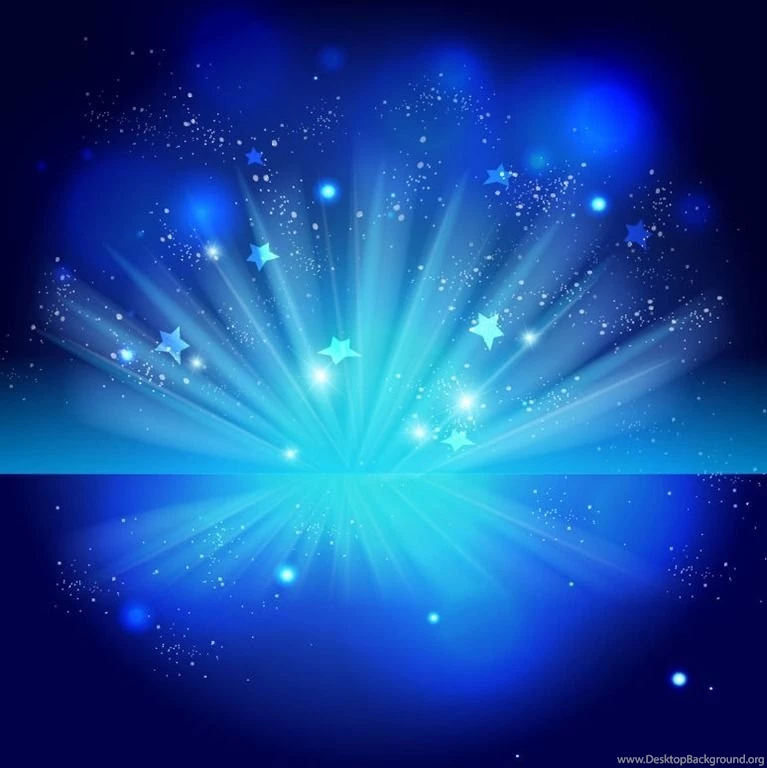 Free Sparkling Stars On Blue Night Backgrounds