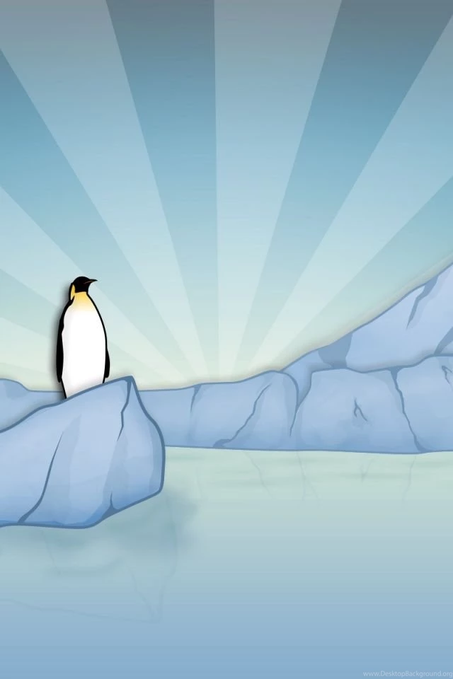 640x960 Lonely Penguin Iphone 4 Wallpapers