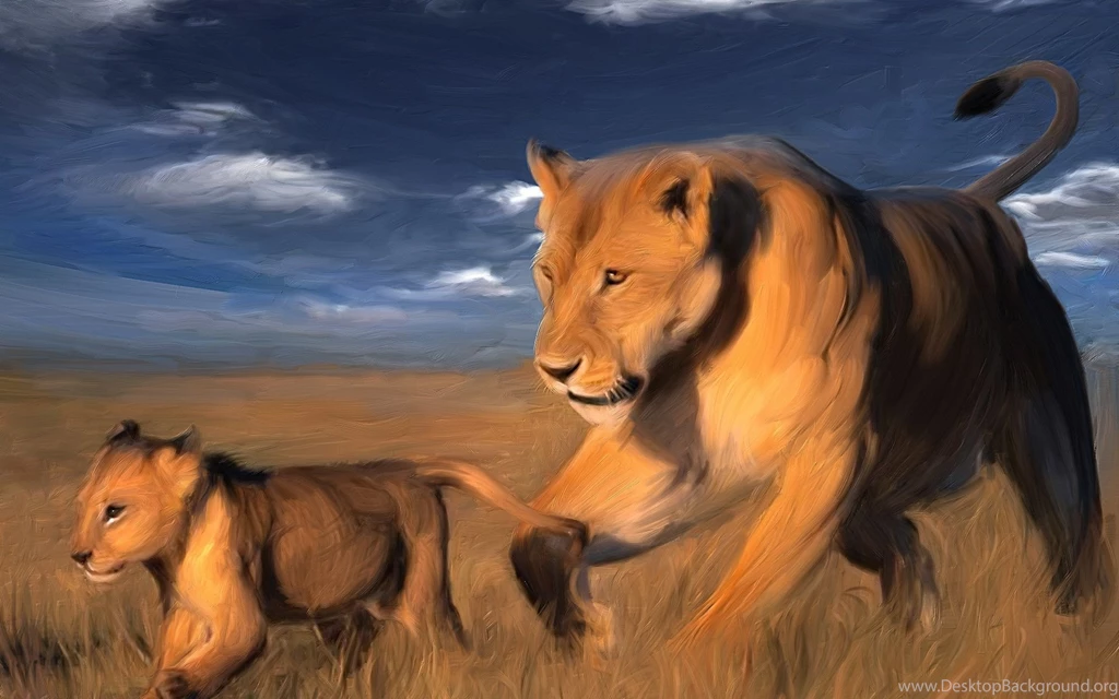 Lions In The Savannah Wallpapers And Images   Wallpapers, Pictures ...