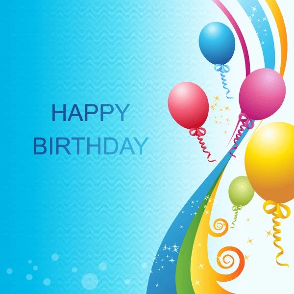Happy Birthday Backgrounds Vector Template