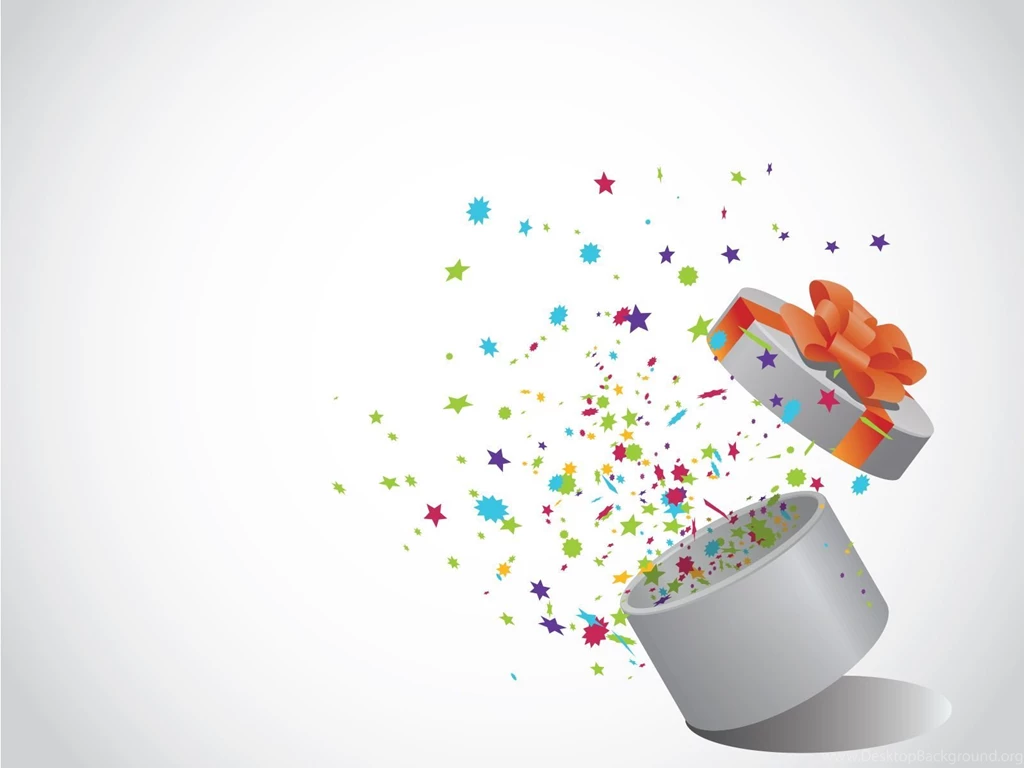 Happy Birthday Card Backgrounds 3D, Grey, Holiday PPT Backgrounds