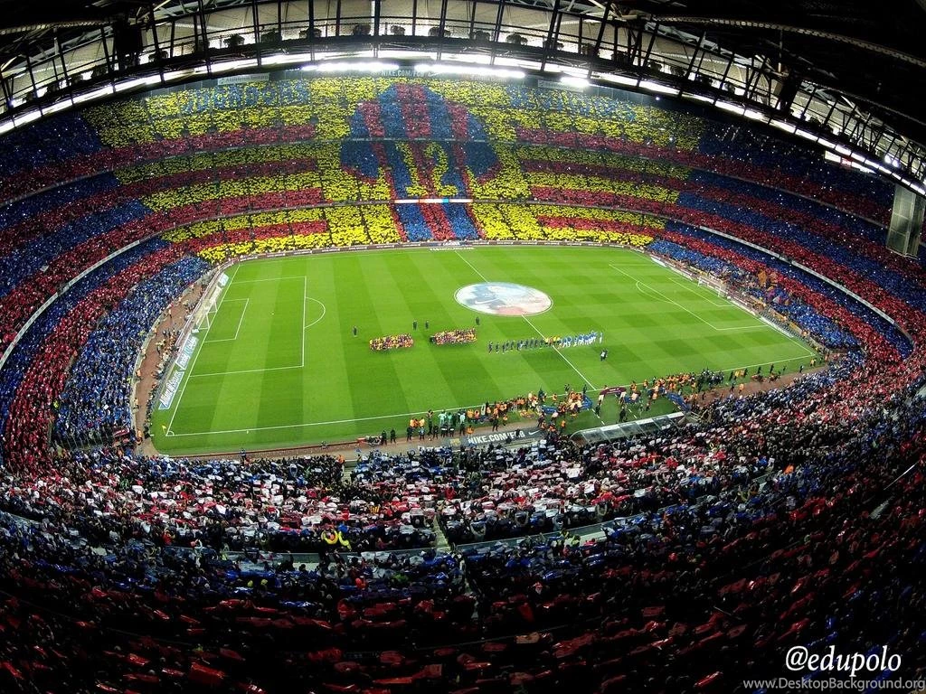 Mesqueunclub.gr: Picture: Mosaic At The Camp Nou Yesterday